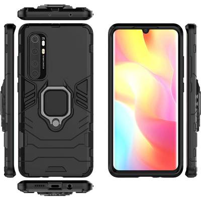 Чохол ударостійкий з магнітним тримачем Xiaomi Mi Note 10 Lite (Чорний) Чохол ударостійкий з магнітним тримачем Xiaomi Mi Note 10 Lite (Чорний)