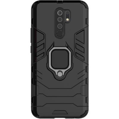 Чехол ударопрочный с магнитным держателем Xiaomi Redmi 9 (Черный)