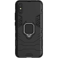 Чехол ударопрочный с магнитным держателем Xiaomi Redmi 9A (Черный) Чехол ударопрочный с магнитным держателем Xiaomi Redmi 9A (Черный)