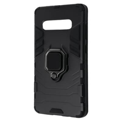 Чехол ударопрочный с магнитным держателем Samsung Galaxy S10 Plus (Черный)