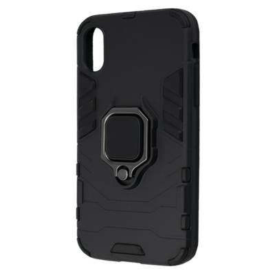 Чехол ударопрочный с магнитным держателем Apple iPhone X (Черный)