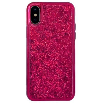 Чехол Sparkle TPU Apple iPhone Xs Max (Малиновый)