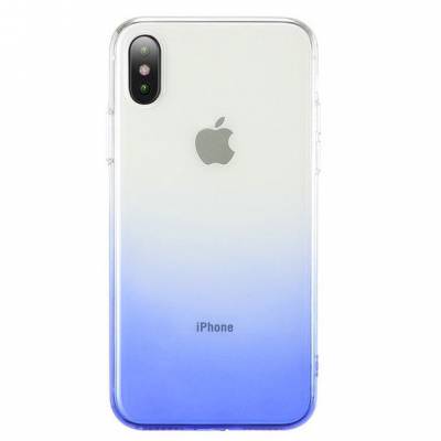 Чехол Ombre Apple iPhone X (Синий)