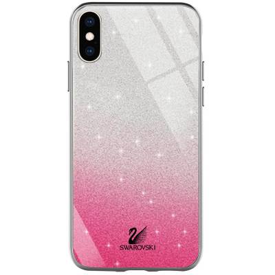 Чехол Swarovski Style  iPhone Xs Max (Розовый)