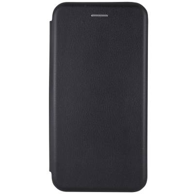 Чехол книжка кожанный Huawei Y7 2018 (Черный)