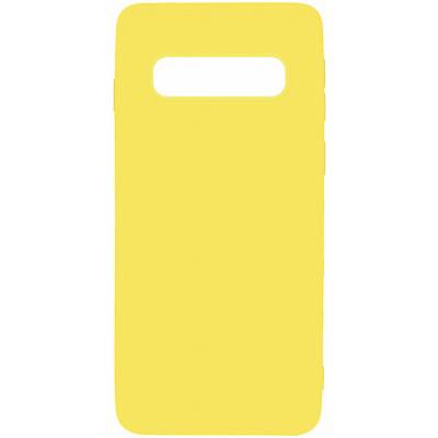 Чехол Matt TPU Case Samsung Galaxy S10 Plus (Желтый)