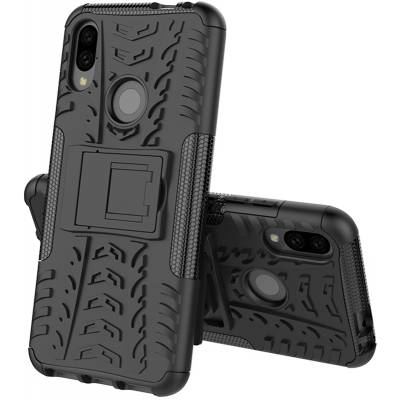 Чехол ударопрочный Kickstand 2 in 1 Xiaomi Redmi Note 7 (Черный)