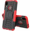 Чехол ударопрочный Kickstand 2 in 1 Xiaomi Redmi Note 7 (Черно Красный) Чехол ударопрочный Kickstand 2 in 1 Xiaomi Redmi Note 7 (Черно Красный)