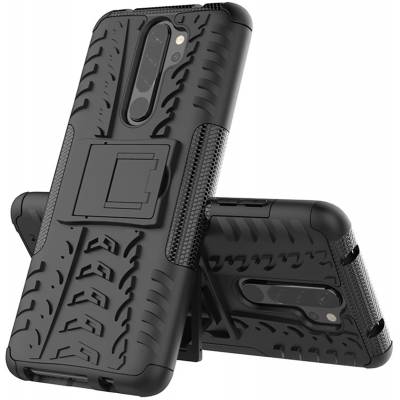 Чехол ударопрочный Kickstand 2 in 1 Xiaomi Redmi Note 8 Pro (Черный) Чехол ударопрочный Kickstand 2 in 1 Xiaomi Redmi Note 8 Pro (Черный)