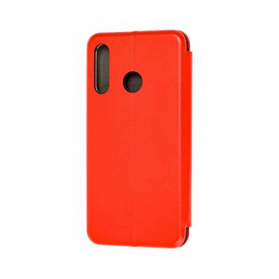 Чехол книжка кожанный Huawei P30 Lite (Красный) Чехол книжка кожанный Huawei P30 Lite (Красный)