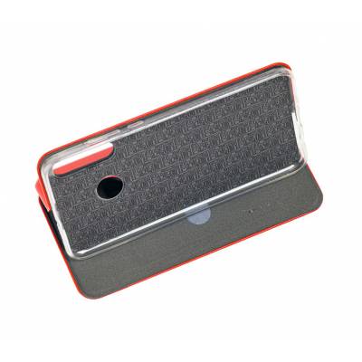 Чехол книжка кожанный Huawei P30 Lite (Красный) Чехол книжка кожанный Huawei P30 Lite (Красный)