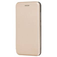 Чехол книжка кожанный Meizu 16 (Золотой)