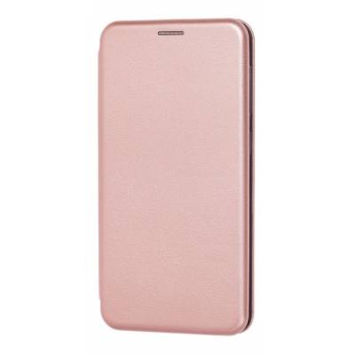 Чехол книжка кожаный ZTE Blade A5 2020 (Розовое золото)