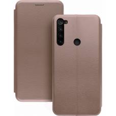Чехол книжка кожанный Xiaomi Redmi Note 8T (Розовое золото) Чехол книжка кожанный Xiaomi Redmi Note 8T (Розовое золото)