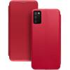 Чехол книжка кожаный Samsung Galaxy A02S (Красный)
