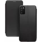 Чехол книжка кожаный Samsung Galaxy A02S (Черный)