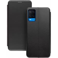 Чехол книжка кожаный Oppo A54 (Черный)
