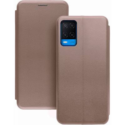 Чохол книжка шкіряна Oppo A54 (Рожеве золото)