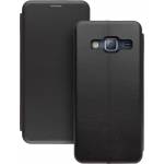 Чехол книжка кожаный Samsung J3 2016 J320H (Черный)