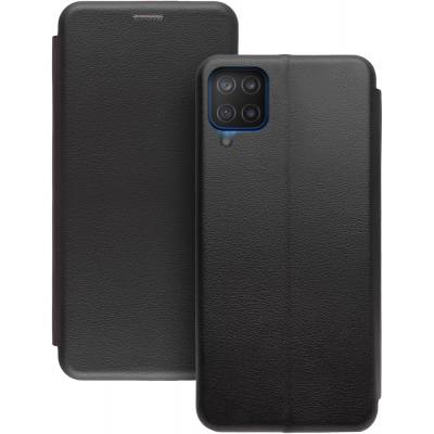 Чехол книжка кожаный Samsung Galaxy M12 (Черный)