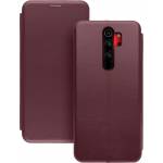 Чехол книжка кожанный Xiaomi Redmi Note 8 Pro (Бордовый)