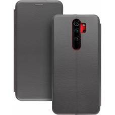 Чехол книжка кожанный Xiaomi Redmi Note 8 Pro (Серый) Чехол книжка кожанный Xiaomi Redmi Note 8 Pro (Серый)