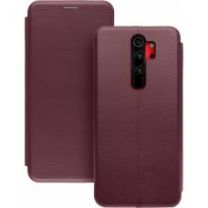 Чехол книжка кожанный Xiaomi Redmi Note 8 Pro (Бордовый) Чехол книжка кожанный Xiaomi Redmi Note 8 Pro (Бордовый)