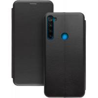 Чехол книжка кожанный Xiaomi Redmi Note 8 (Черный) Чехол книжка кожанный Xiaomi Redmi Note 8 (Черный)