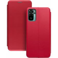 Чехол книжка кожаный Xiaomi Redmi Note 10 (Красный) Чехол книжка кожаный Xiaomi Redmi Note 10 (Красный)