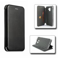 Чехол книжка кожанный Samsung Galaxy А6 2018 (Черный) Чехол книжка кожанный Samsung Galaxy А6 2018 (Черный)