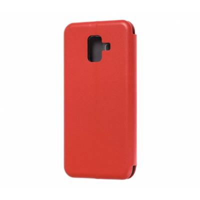 Чехол книжка кожанный Samsung Galaxy А6 2018 (Красный) Чехол книжка кожанный Samsung Galaxy А6 2018 (Красный)