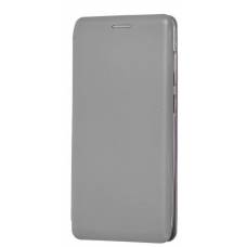 Чехол книжка кожанный Samsung Galaxy А70 (Серый)
