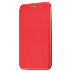 Чехол книжка кожанный Samsung Galaxy J4 2018 J400 (Красный)