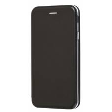 Чехол книжка кожанный Samsung Galaxy J4 Plus (Черный)