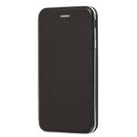 Чехол книжка кожанный Samsung Galaxy J4 Plus (Черный)