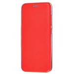 Чехол книжка кожанный Samsung Galaxy J4 Plus (Красный)