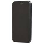 Чехол книжка кожанный Samsung Galaxy J6 Plus (Черный)
