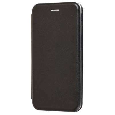 Чехол книжка кожанный Samsung Galaxy J6 Plus (Черный)
