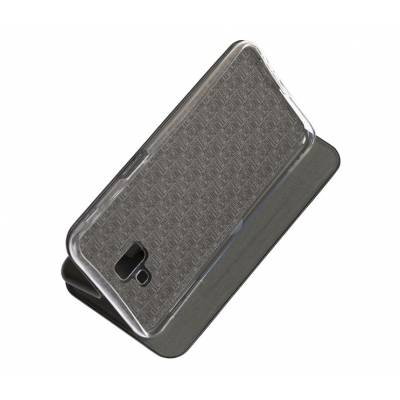 Чохол книжка шкіряна Samsung Galaxy J6 Plus (Чорний) Чохол книжка шкіряна Samsung Galaxy J6 Plus (Чорний)