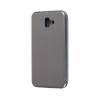 Чехол книжка кожанный Samsung Galaxy J6 Plus (Серый) Чехол книжка кожанный Samsung Galaxy J6 Plus (Серый)