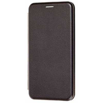 Чехол книжка кожанный Samsung Galaxy J8 2018 (Черный)