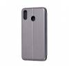 Чехол книжка кожанный Samsung Galaxy M20 (Серый) Чехол книжка кожанный Samsung Galaxy M20 (Серый)