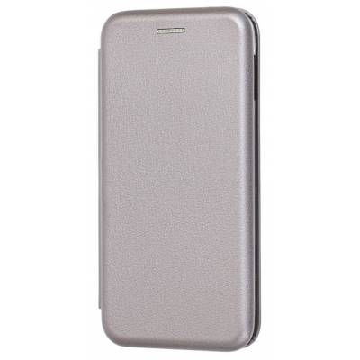 Чехол книжка кожанный Samsung Galaxy S10 Plus (Серый)