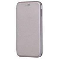 Чехол книжка кожанный Samsung Galaxy S10 Plus (Серый) Чехол книжка кожанный Samsung Galaxy S10 Plus (Серый)
