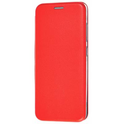 Чехол книжка кожанный Samsung Galaxy S10 Plus (Красный)