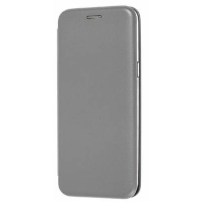 Чехол книжка кожанный Samsung Galaxy S8 Plus (Серый)