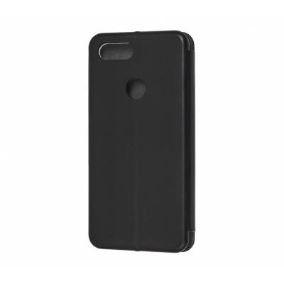 Чехол книжка кожанный Xiaomi Redmi Note 6 / Note 6 Pro (Черный) Чехол книжка кожанный Xiaomi Redmi Note 6 / Note 6 Pro (Черный)