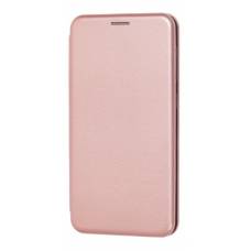 Чехол книжка кожанный Samsung Galaxy Note 10  (Розовое золото)