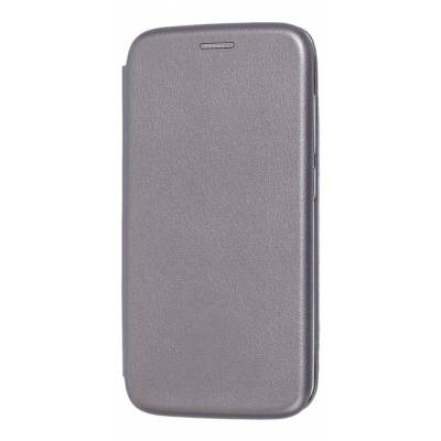Чехол книжка кожанный Xiaomi Redmi Go (Серый)