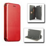 Чехол книжка кожанный Xiaomi Redmi Go (Красный)